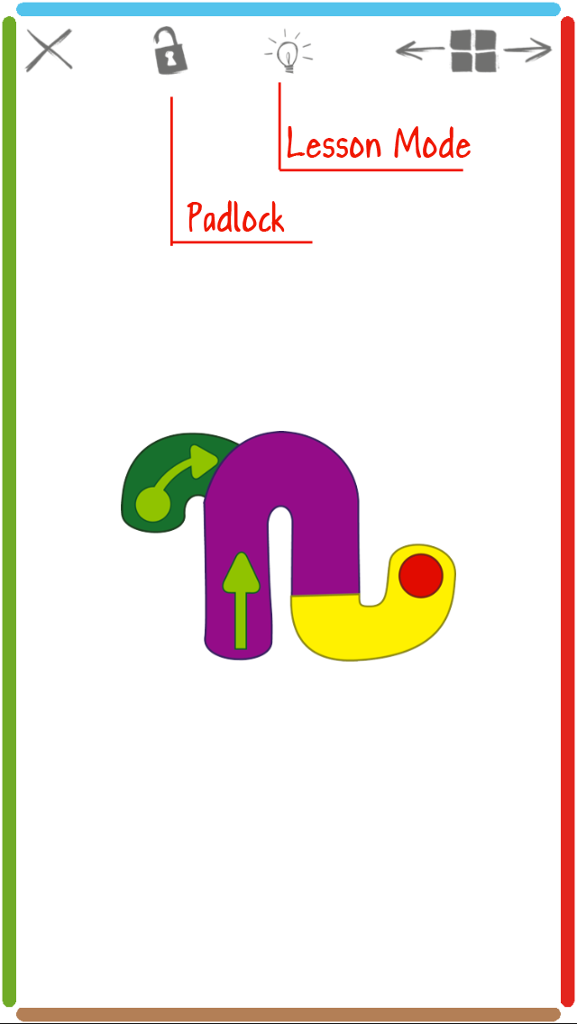 App navigation icons zoom