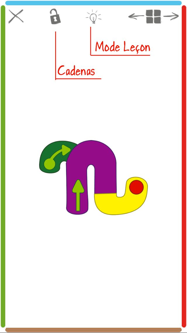 Zoom sur les éléments de navigation de l'app